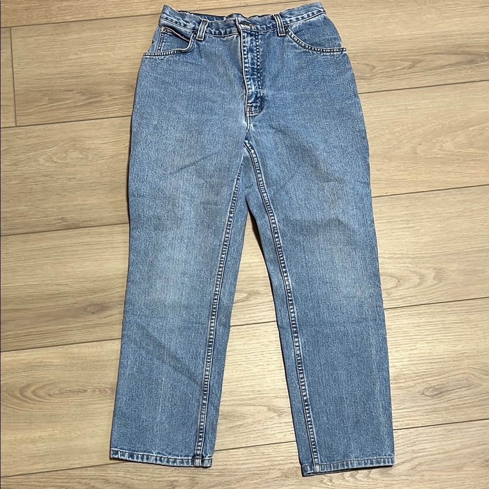 Vintage High Rise Straight Leg Authentic northern experience blue jean Size 9/10